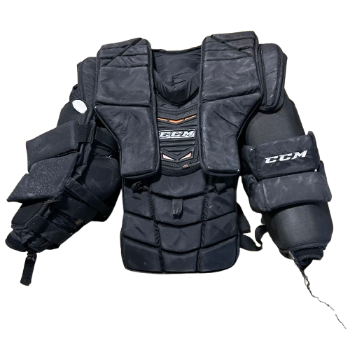 CCM Pro - Plastron de gardien de but Pro Stock d'occasion (noir)